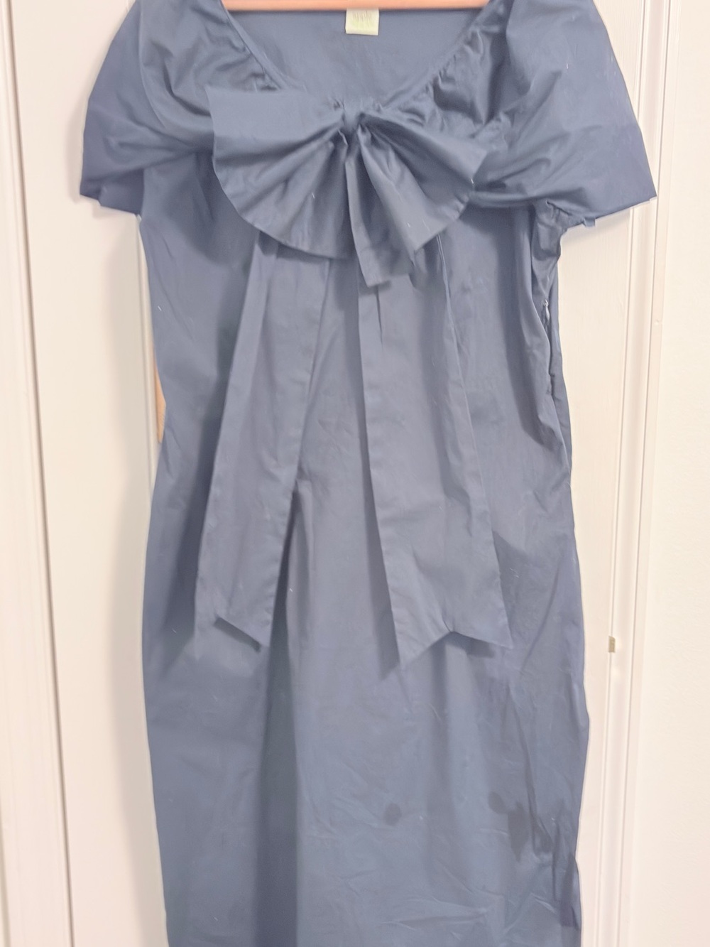 Women’s Navy Bow-Front Dress - Classic Dress